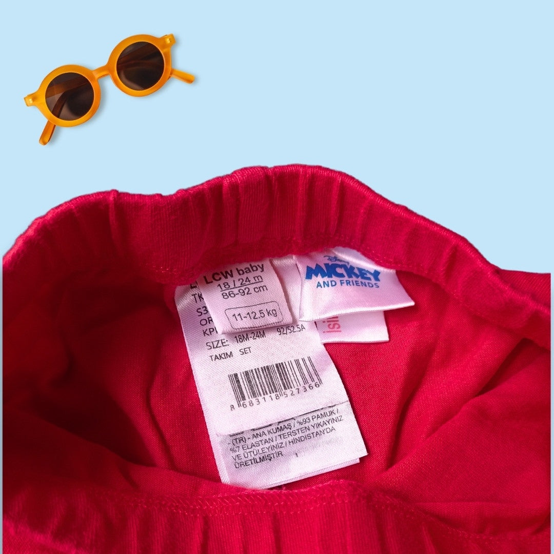 Royal Snowflakes | White T-Shirt & Pant Combo