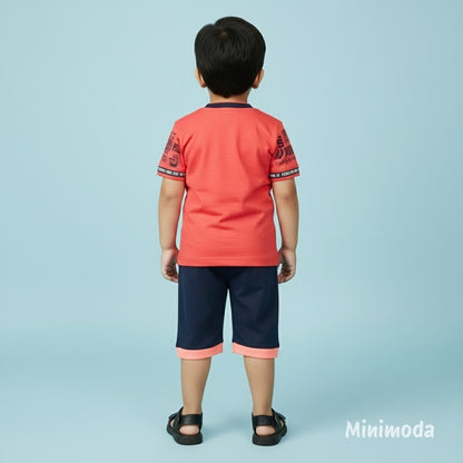 Giggly Stars | Red T-Shirt