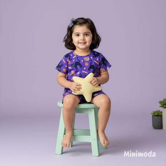 Cuddly Pals | Purple Co-ord Set