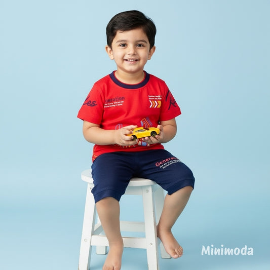 Happy Dragons | Red T-Shirt