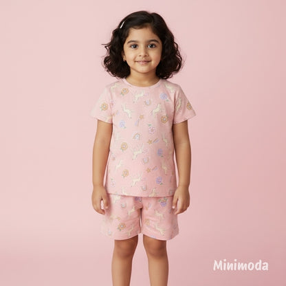 Witty Buddies | Baby Pink Co-ord Set