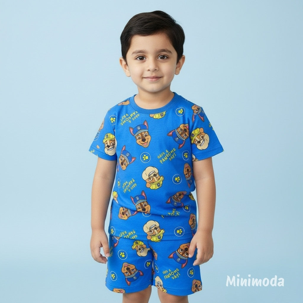 Mini Pawsome | Blue Co-ord Set