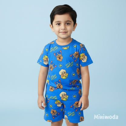 Mini Pawsome | Blue Co-ord Set
