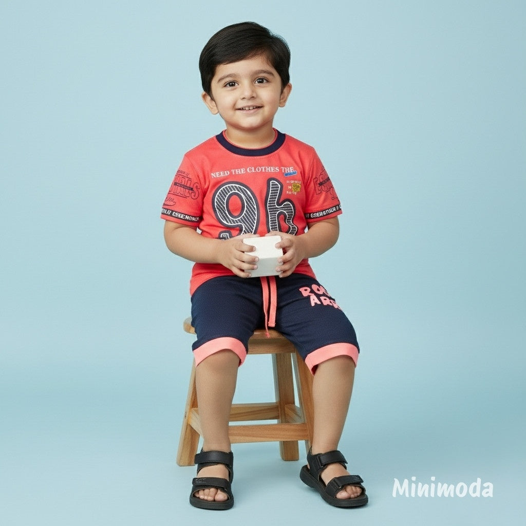 Giggly Stars | Red T-Shirt