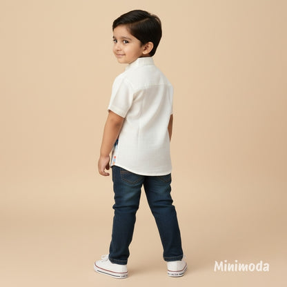 Groovy Stars | White Shirt