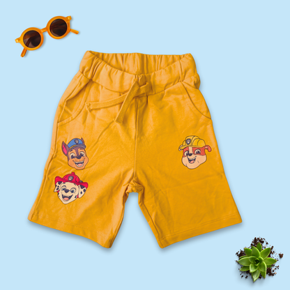 Zany Hulks | Yellow Half Pants