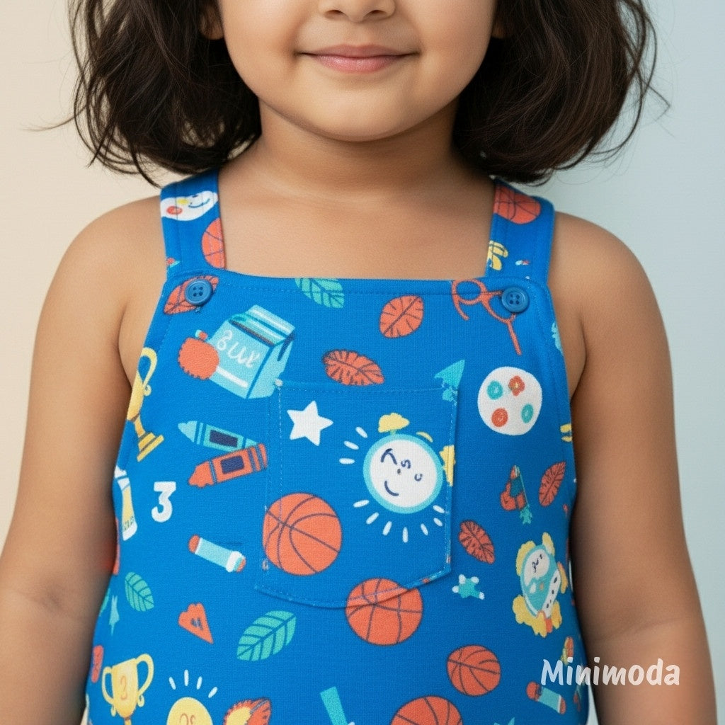 Mini Minions | Blue Kids Dungarees