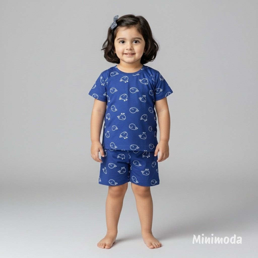 Mini Zoomers | Blue Co-ord Set