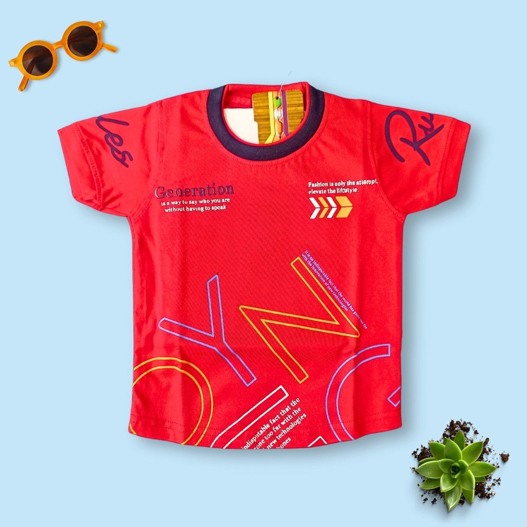 Happy Dragons | Red T-Shirt