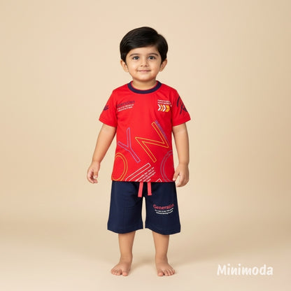 Happy Dragons | Red T-Shirt