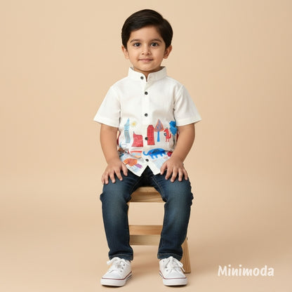 Groovy Stars | White Shirt