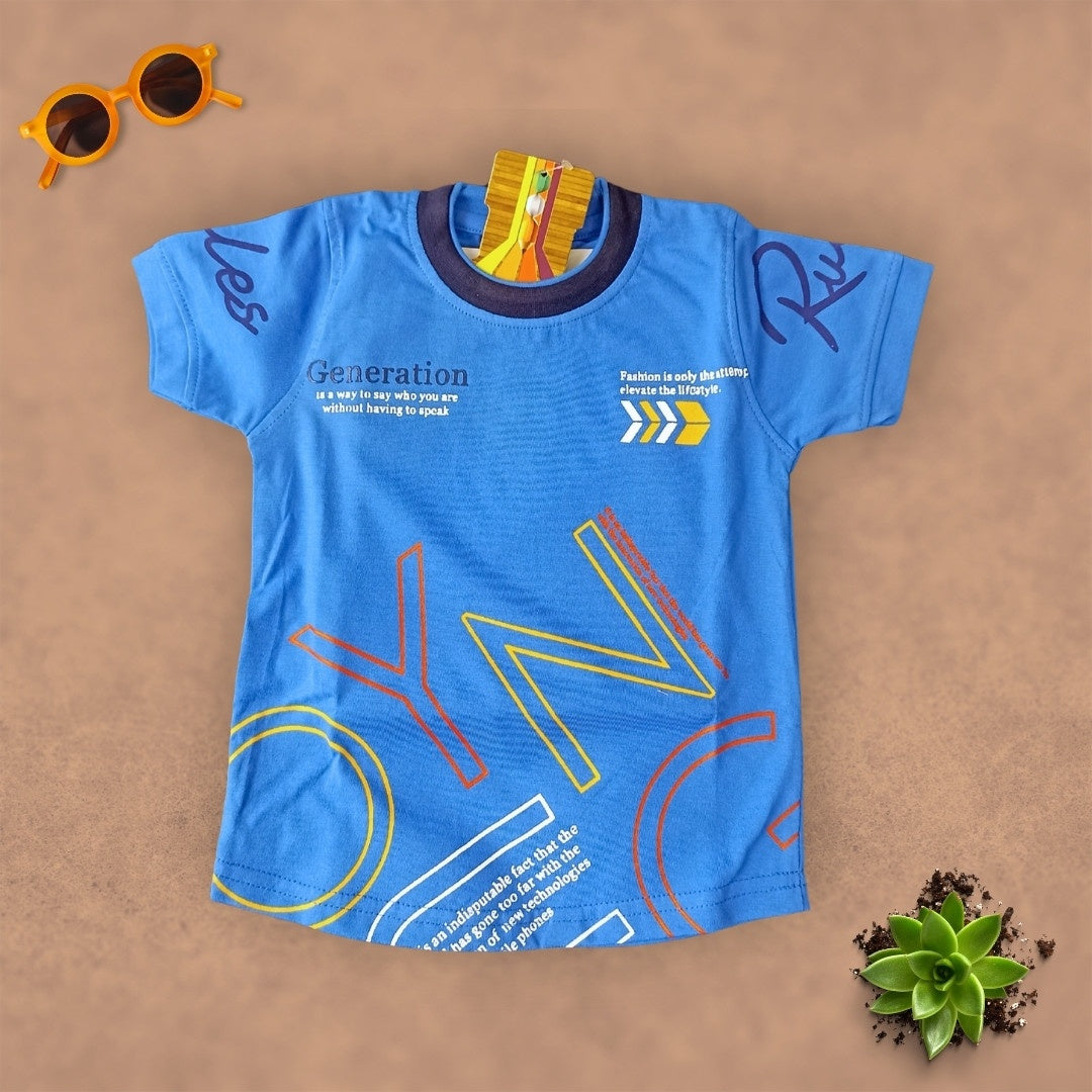 Mini Ninjas | Blue T-Shirt & Pant Combo