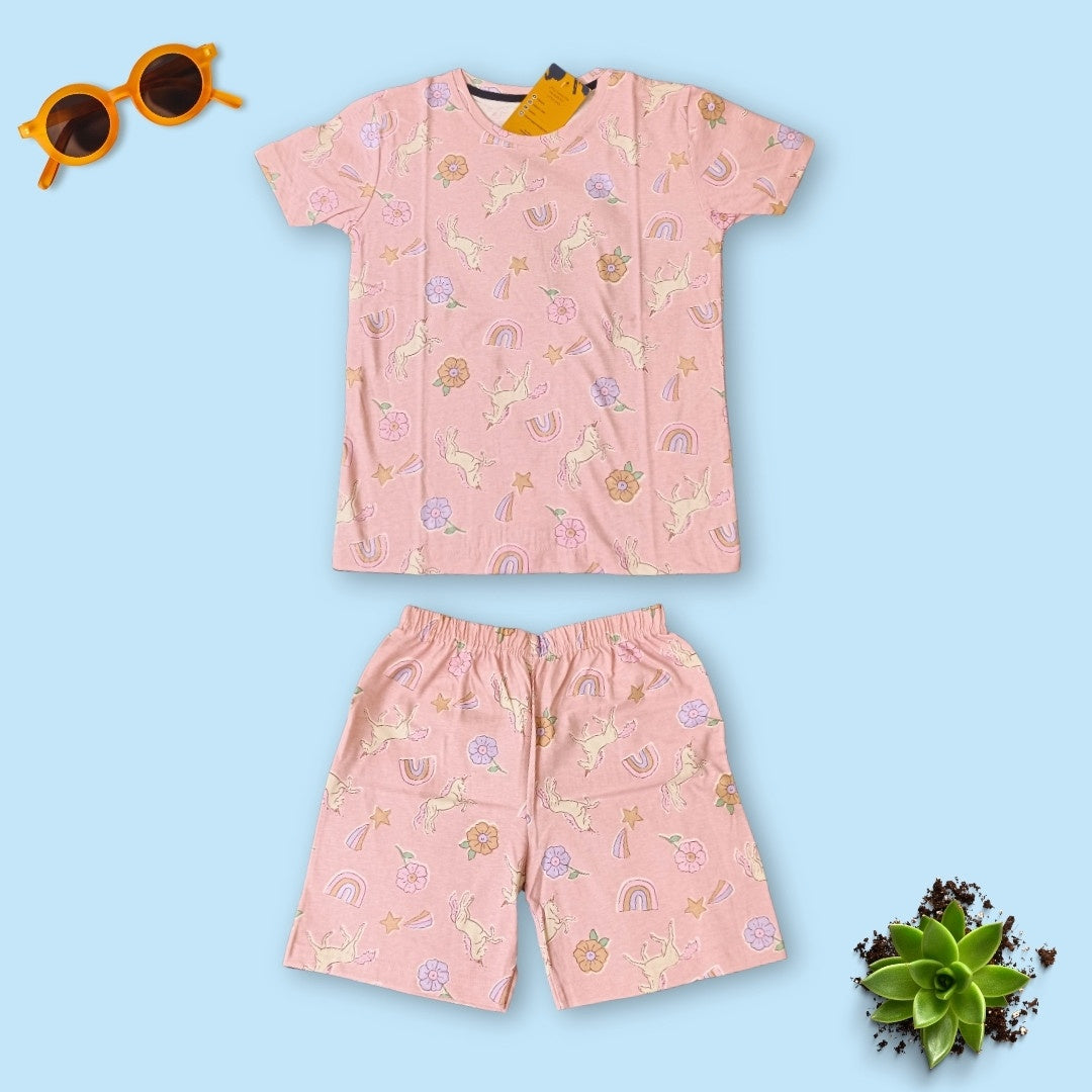 Witty Buddies | Baby Pink Co-ord Set