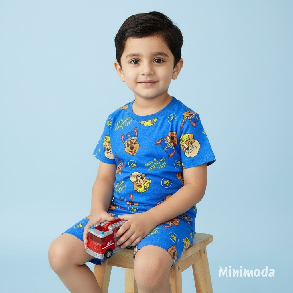 Mini Pawsome | Blue Co-ord Set