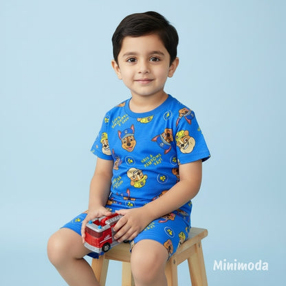 Mini Pawsome | Blue Co-ord Set