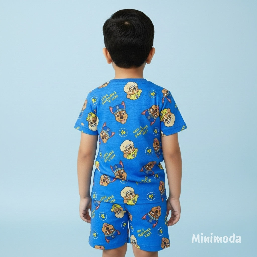 Mini Pawsome | Blue Co-ord Set