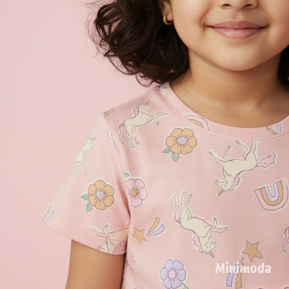 Witty Buddies | Baby Pink Co-ord Set