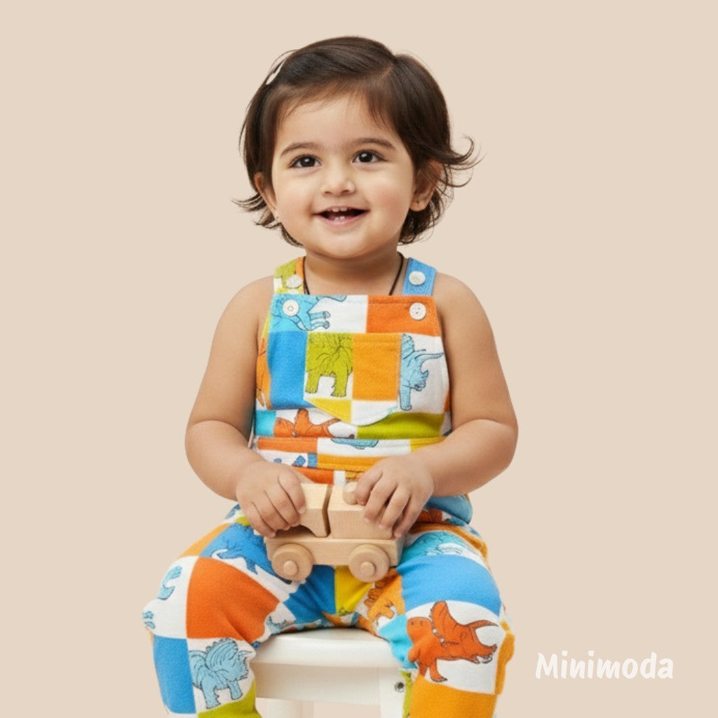 Giggly Sprinkles | Bright Kids Dungarees